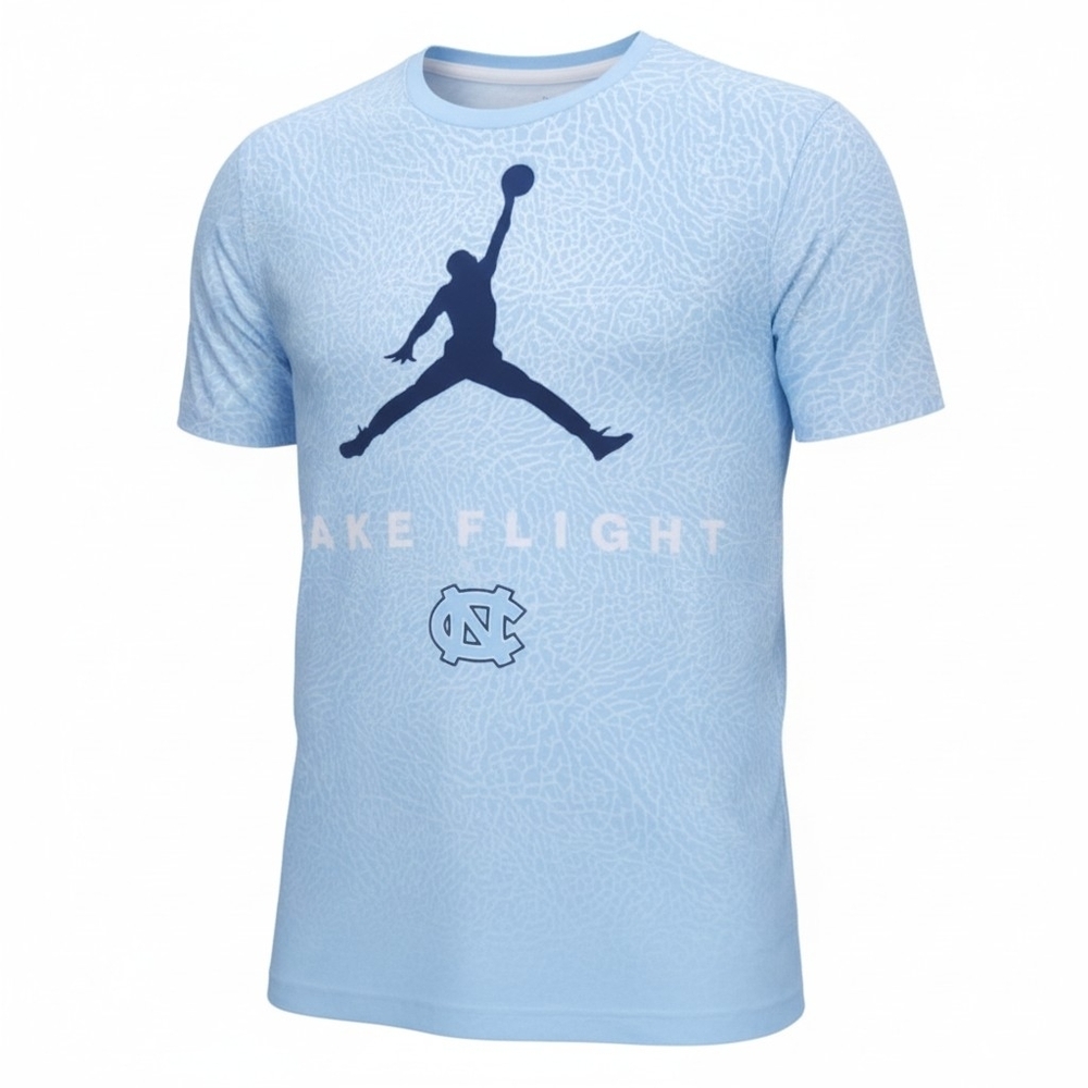 Jordan UNC "Take Flight" Elephant Print T-Shirt Men's LG